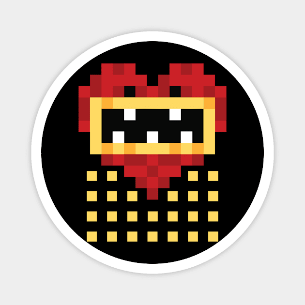 Pixelart Heart Magnet by BK55